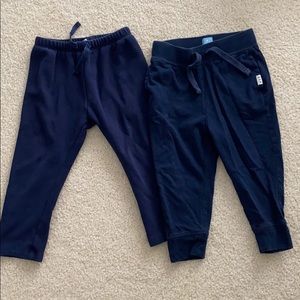 Set of 2 Navy 18-24 month navy play pants. Gap